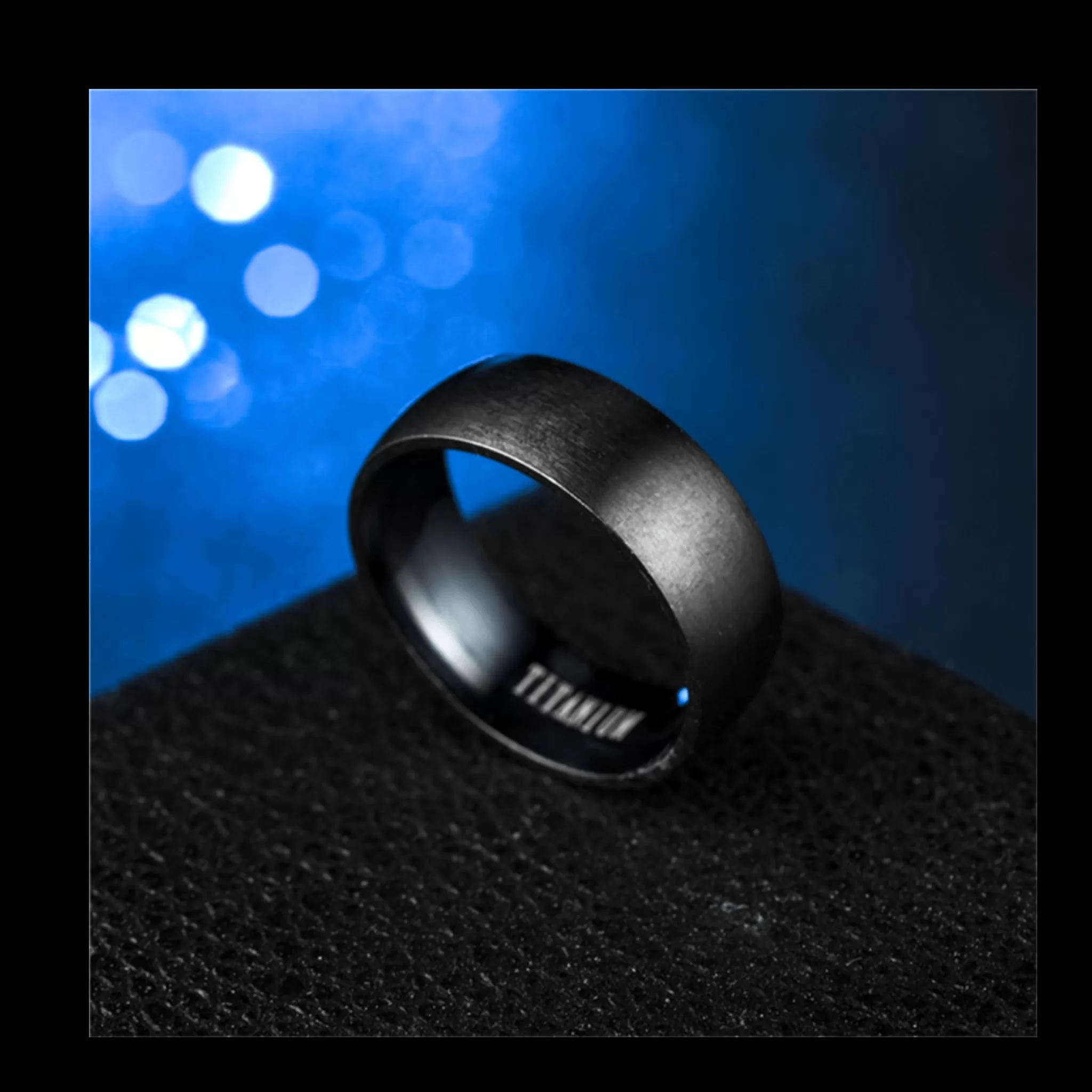 Matte Black Titanium Ring