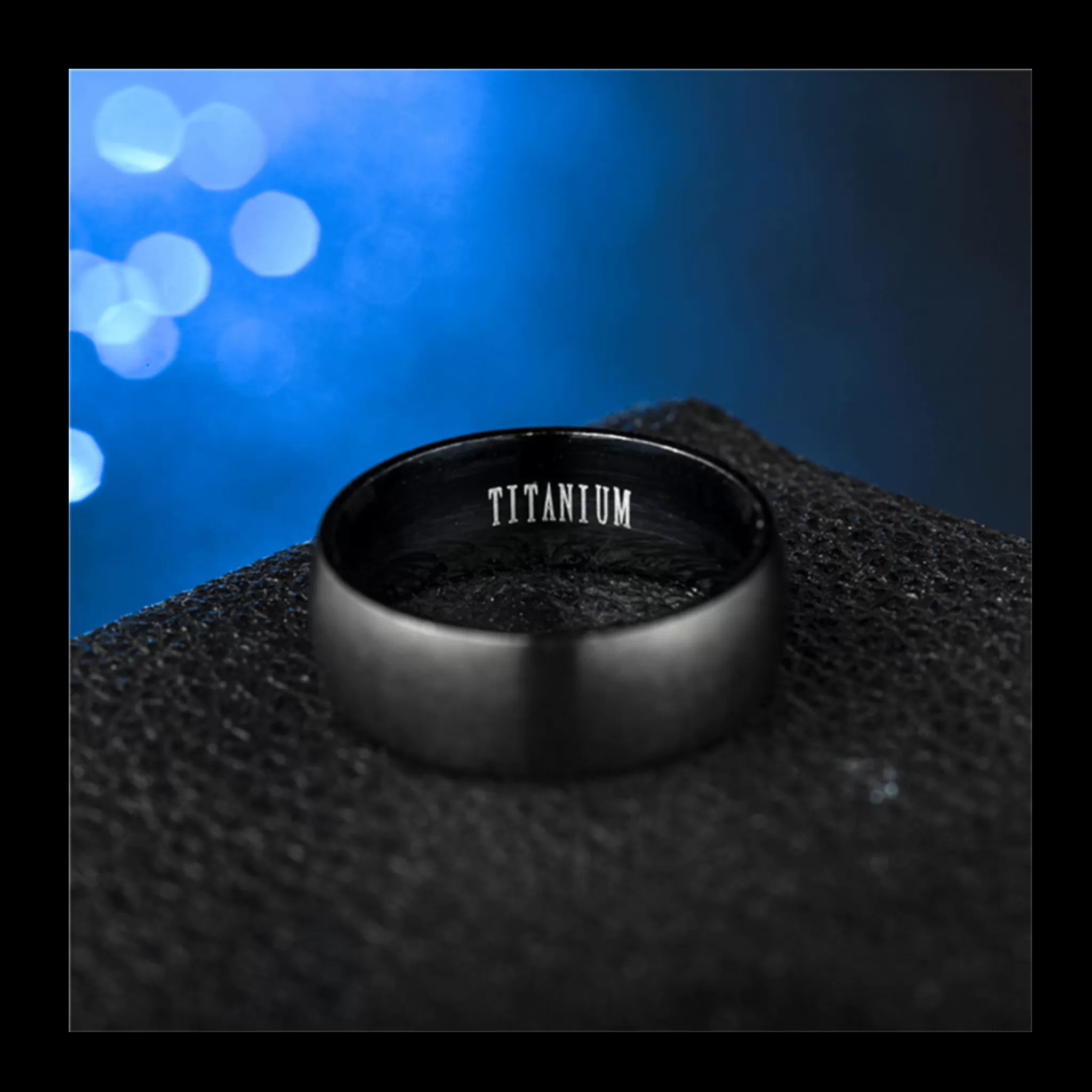 Matte Black Titanium Ring