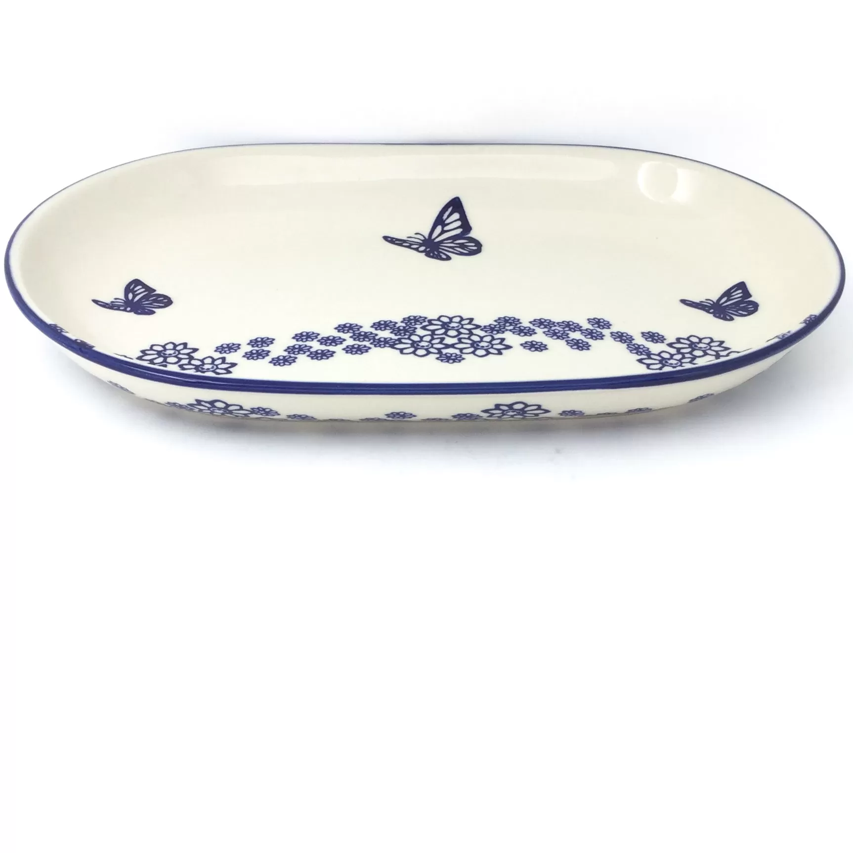 Md Oval Platter in Butterfly