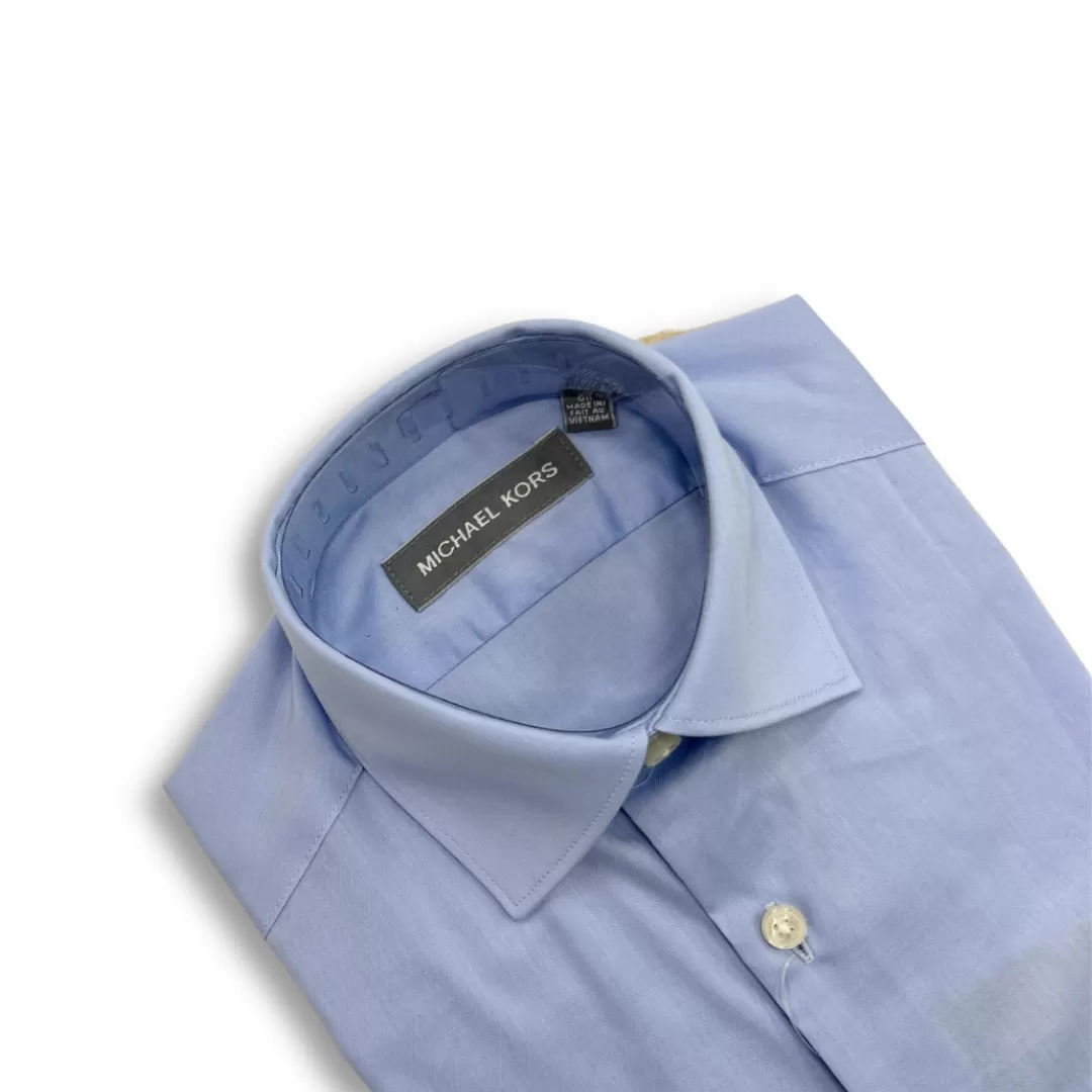 Michael Kors Boys Blue Dress Shirt_ LY0001