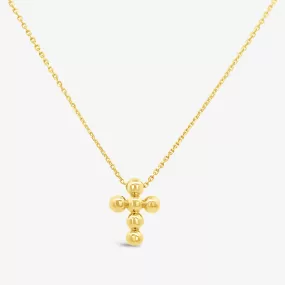 Mini Bead Cross Necklace