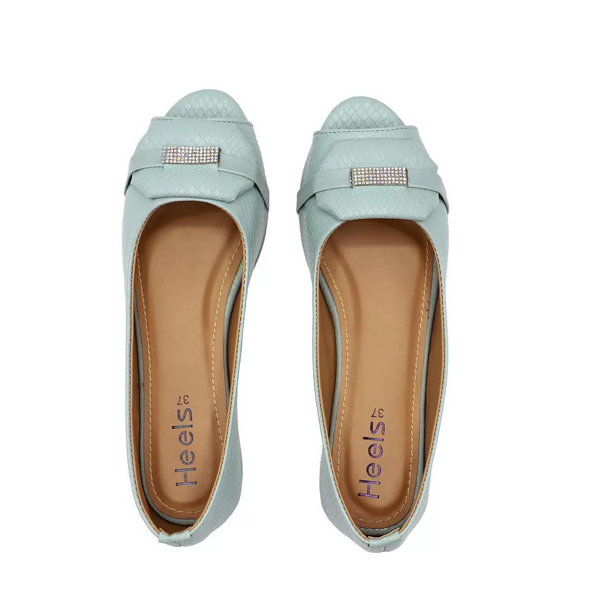 Mint Green Casual Peep Toe 080087