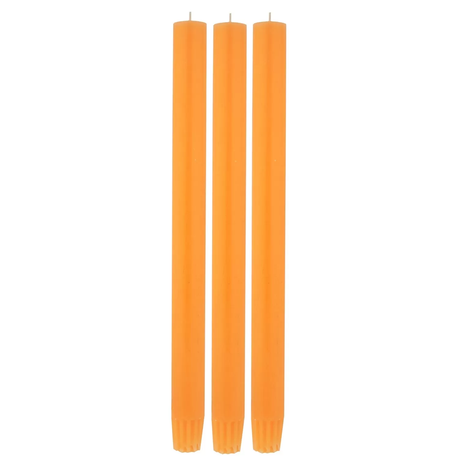 Neon Orange Dinner Candle