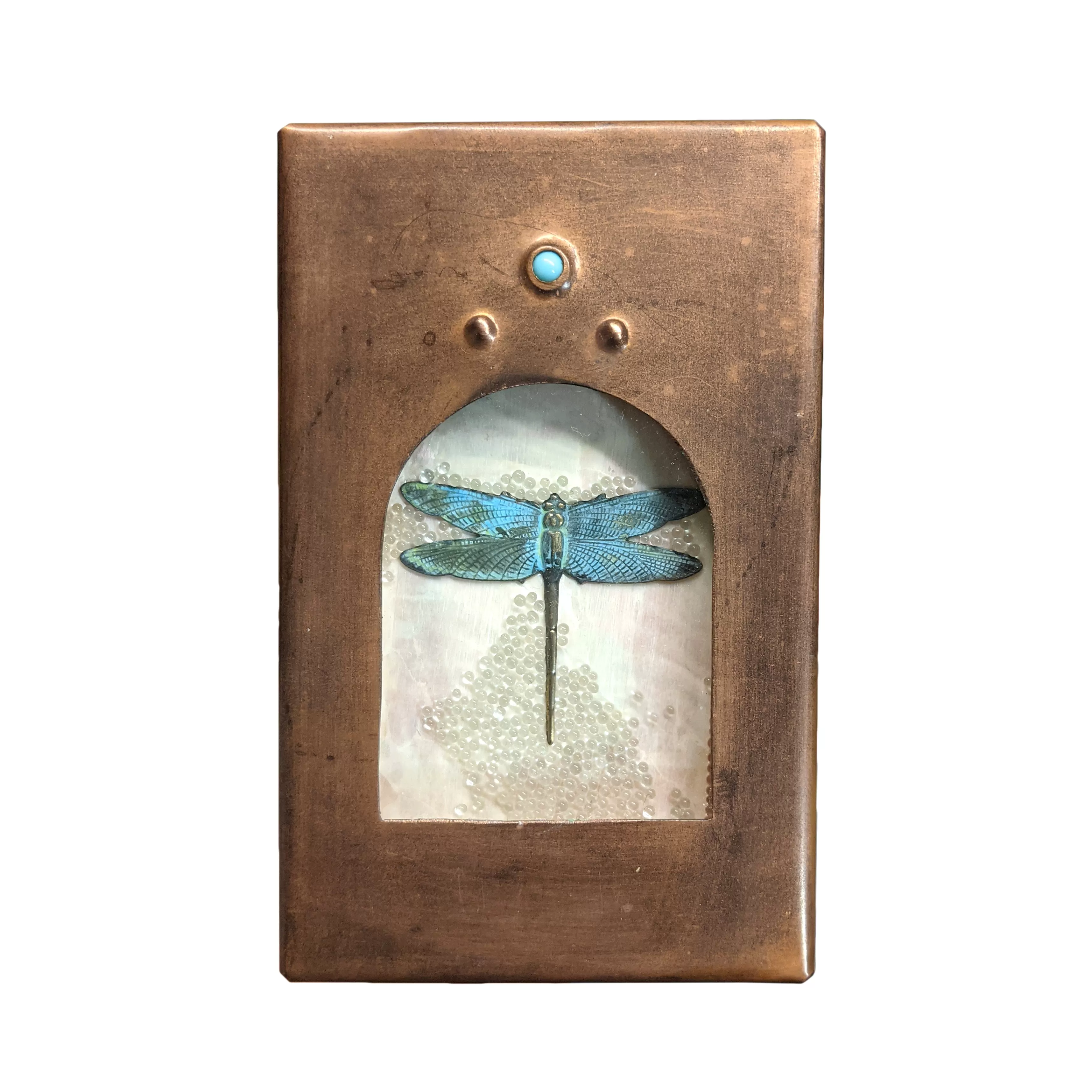 NEW! Arched Dragonfly Reliquary Box by Grace Gunning