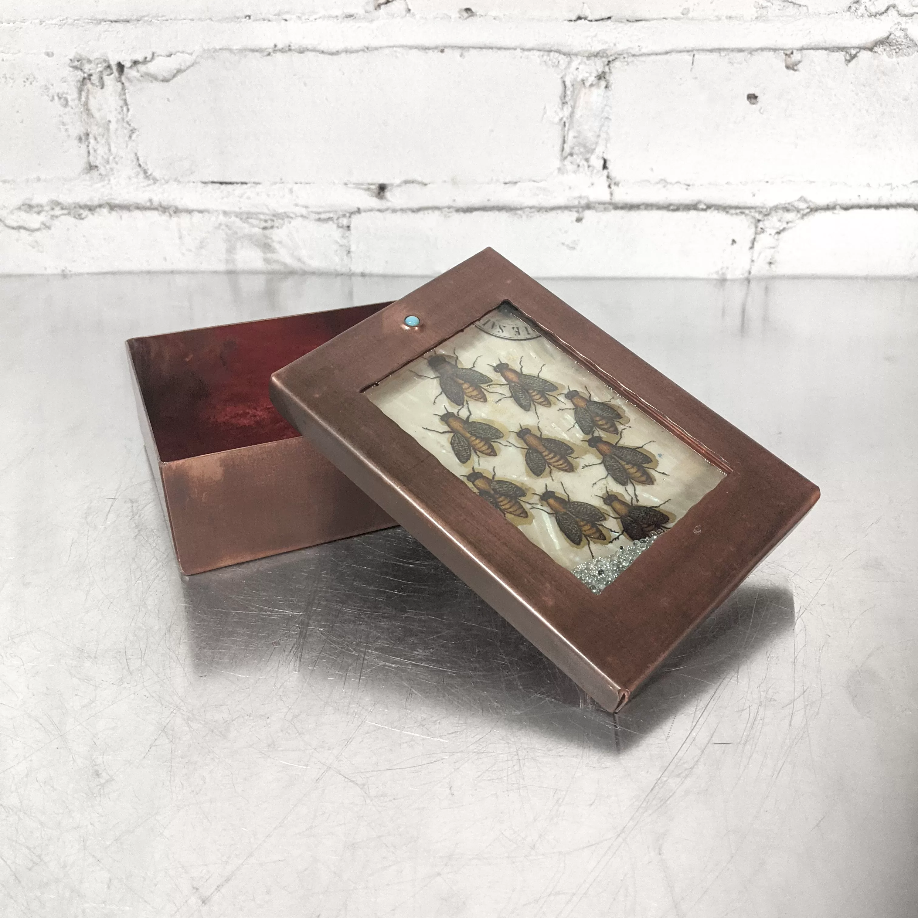 NEW! Bee Medium Reliquary Box by Grace Gunning