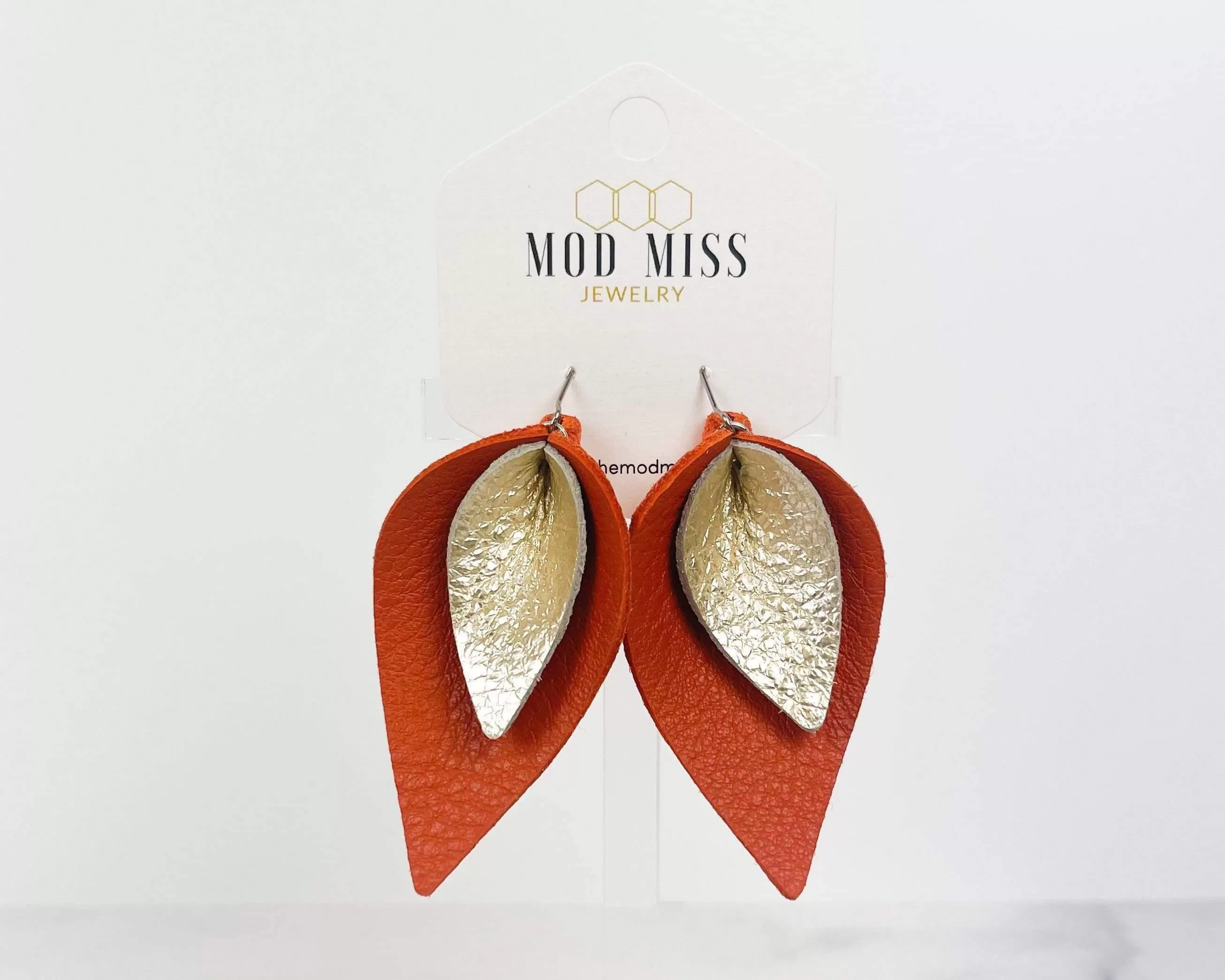 OCTOBER 2022 {MAPLE} Stacked Petal Earrings