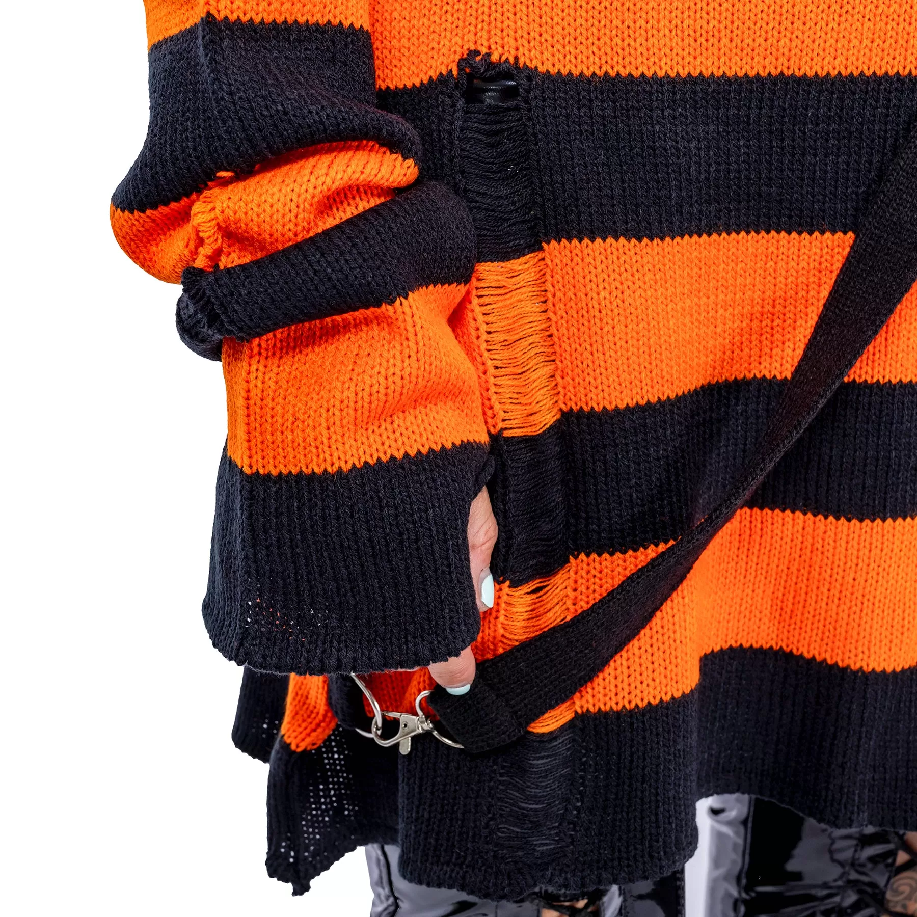 ORIANA JUMPER - BLACK/ORANGE