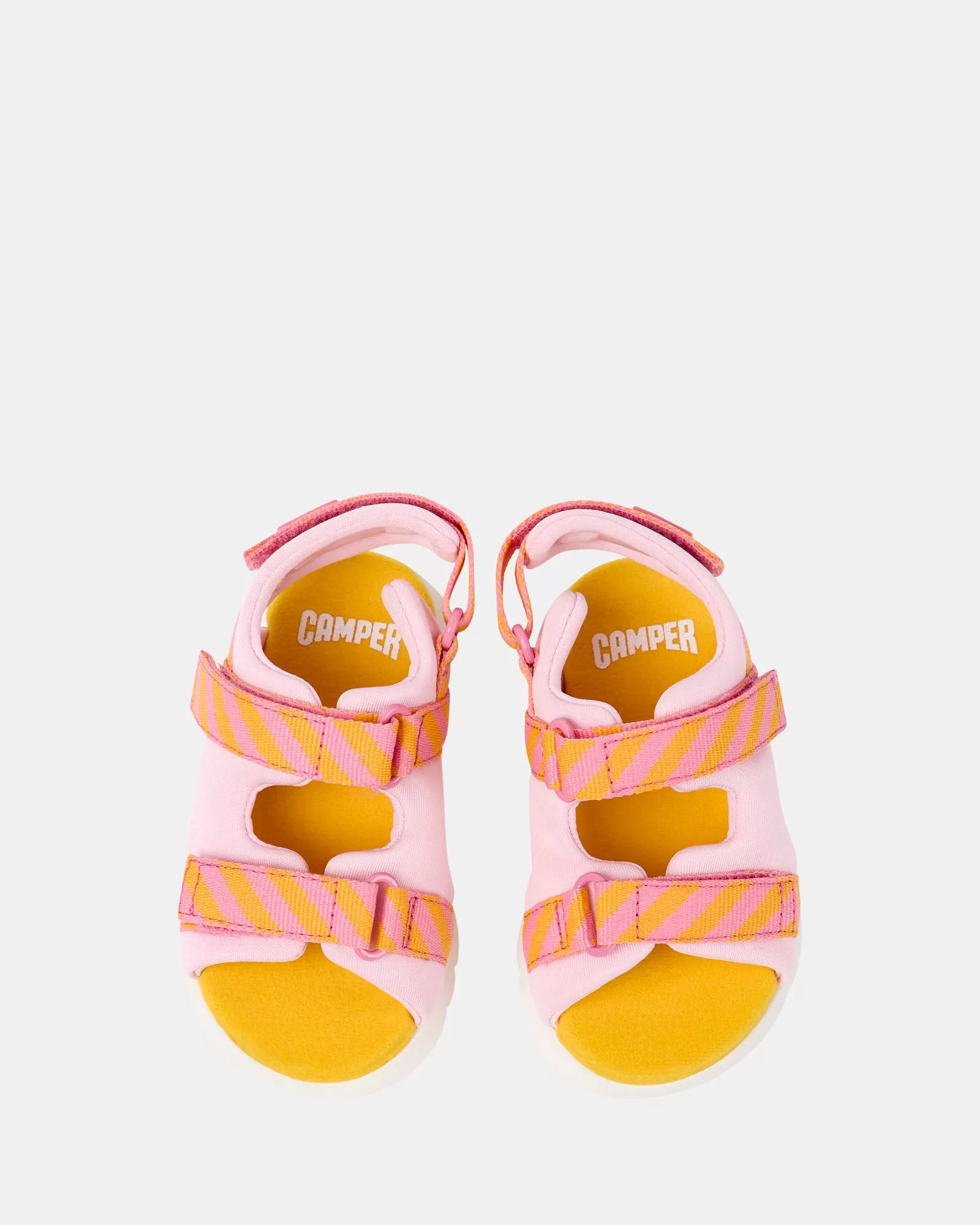 Oruga Sandal Infant Pink Stripe