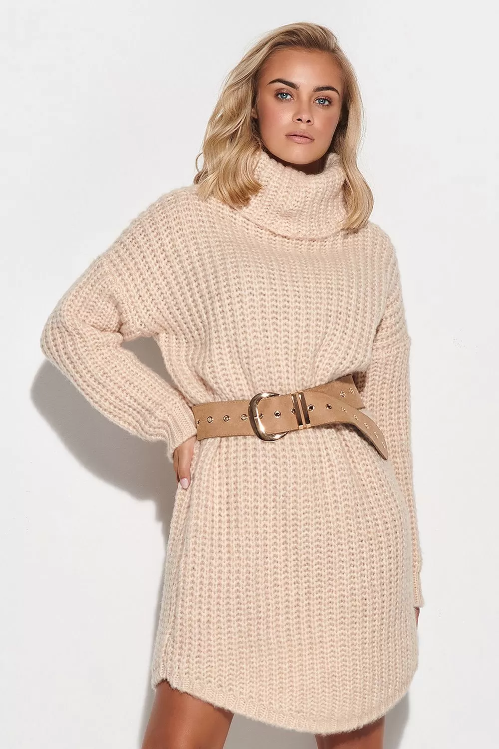 Oversized Knitted Daydress Beige