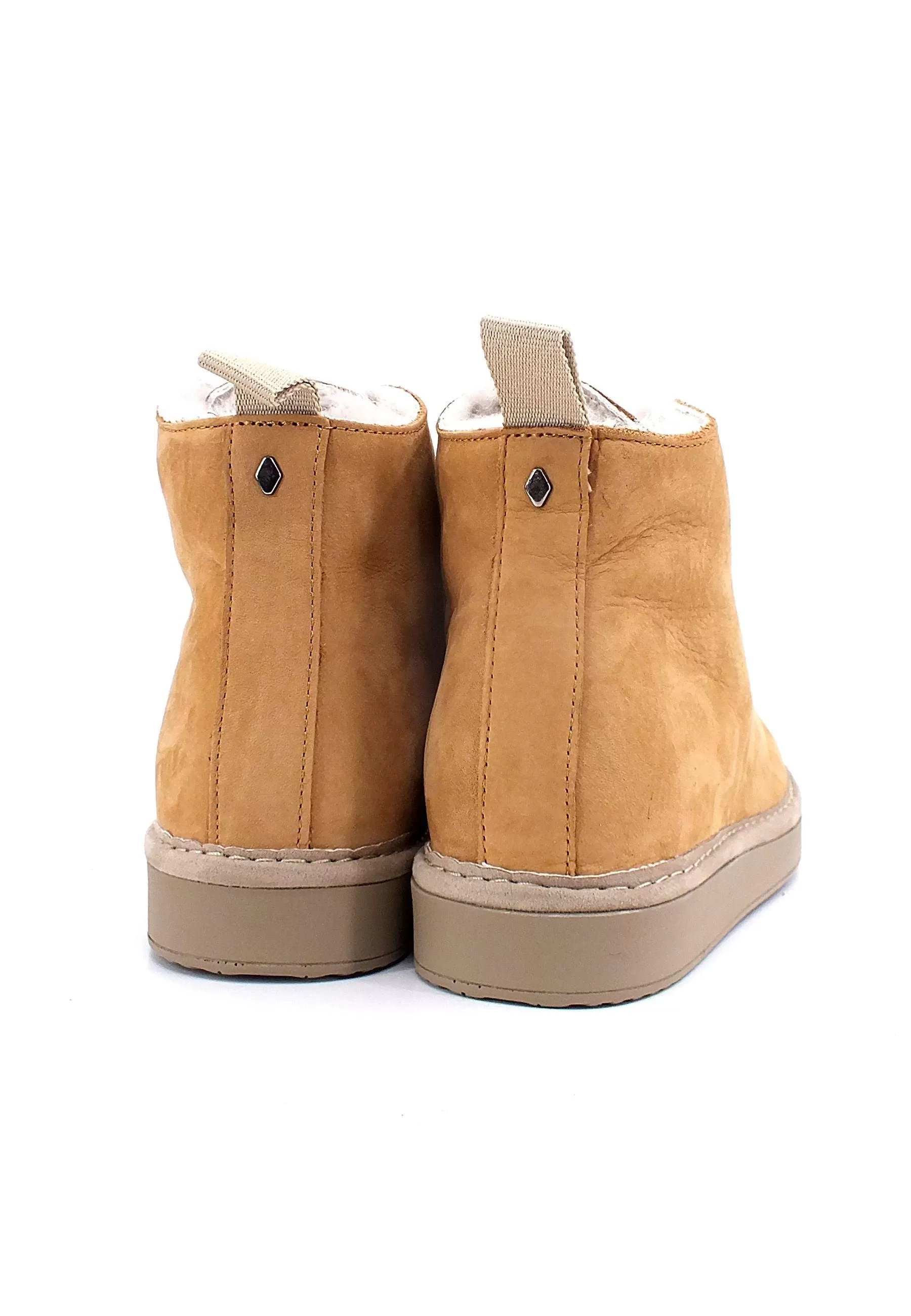 PAN CHIC Stivaletto Pelo Montone Donna Camel P01W1400200004