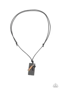 Paparazzi Accessories -Explorer Edge #N840 Case 6 - Brown Urban/Men Necklace