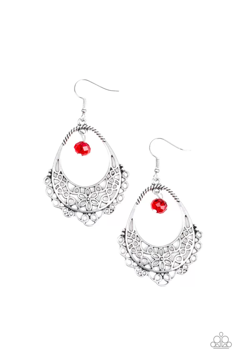 Paparazzi Garden Society - Red Earrings