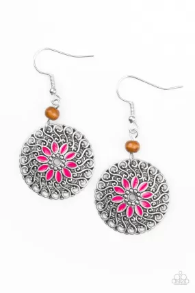 Paparazzi Honolulu Harmony - Pink Earrings