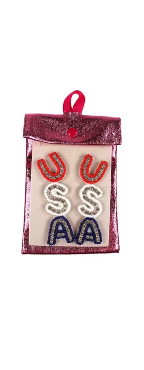 Patriotic Statement Earrings by Simply Southern