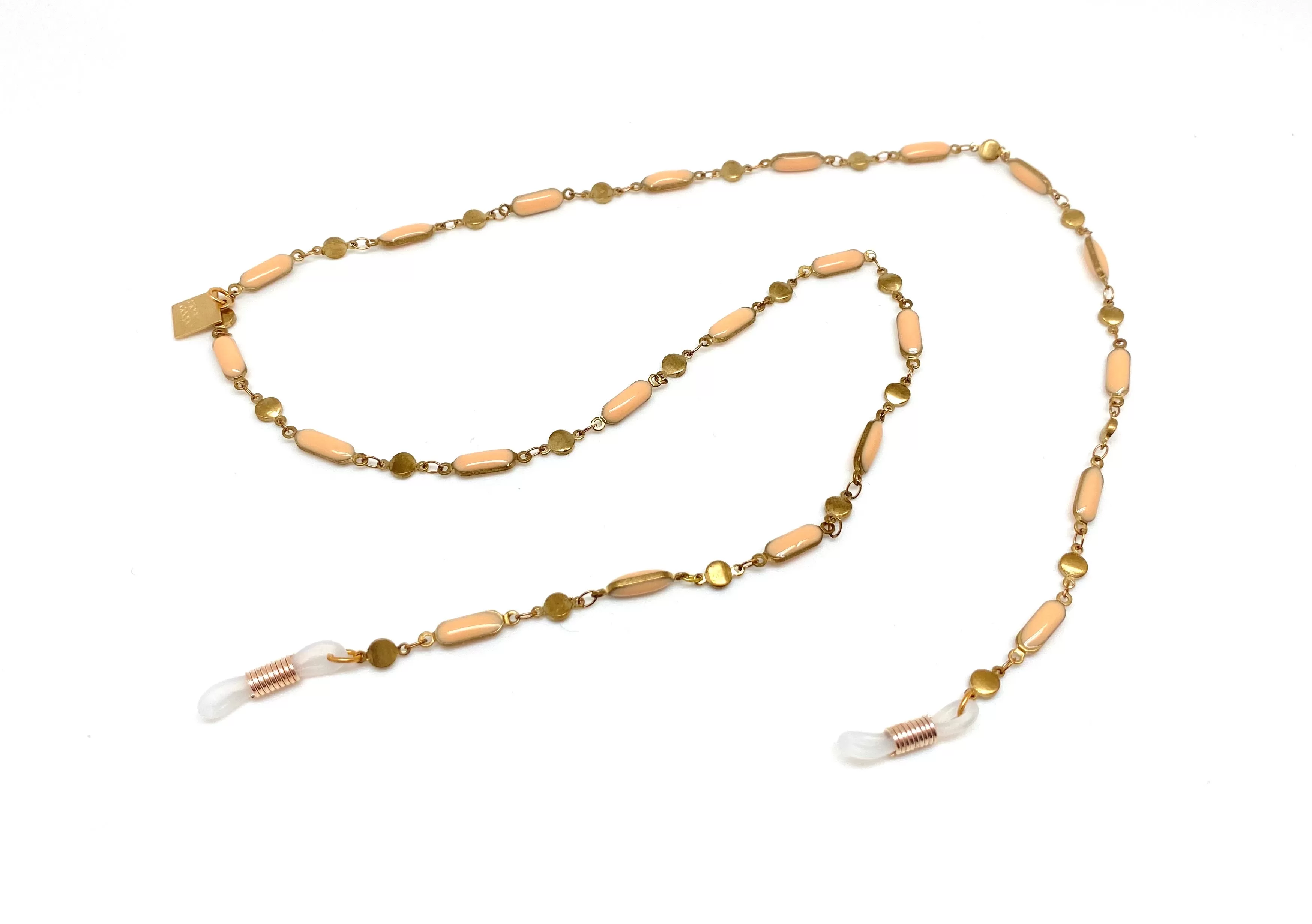 Peach Enameled Sunny-chain