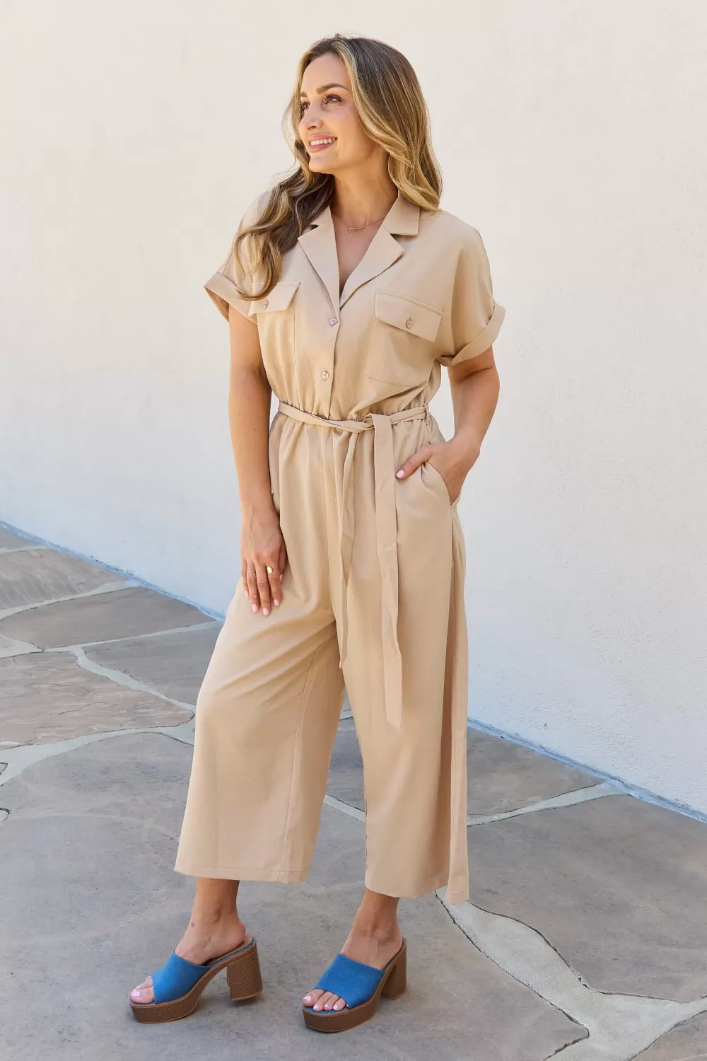 Petal Dew All In One Plus Size Solid Jumpsuit