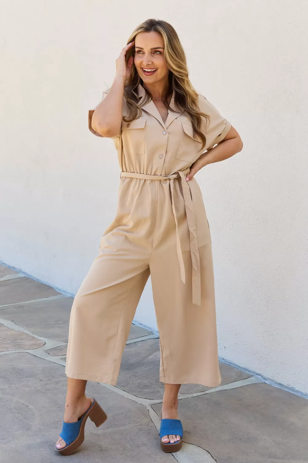 Petal Dew All In One Plus Size Solid Jumpsuit