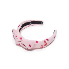 PETAL PINK EMBROIDERED VALENTINES KIDS HEADBAND