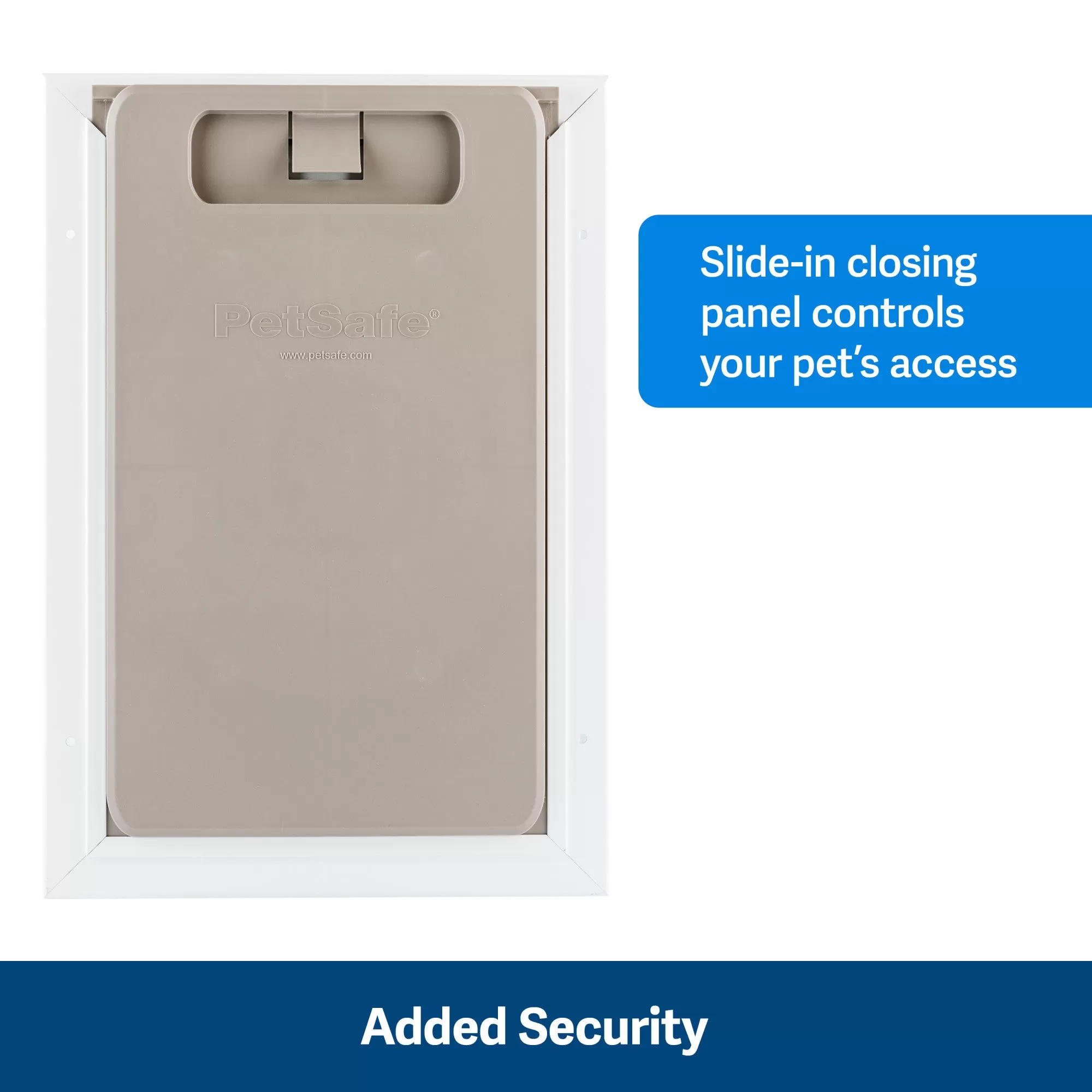 PetSafe Freedom Aluminum Pet Door Medium, White