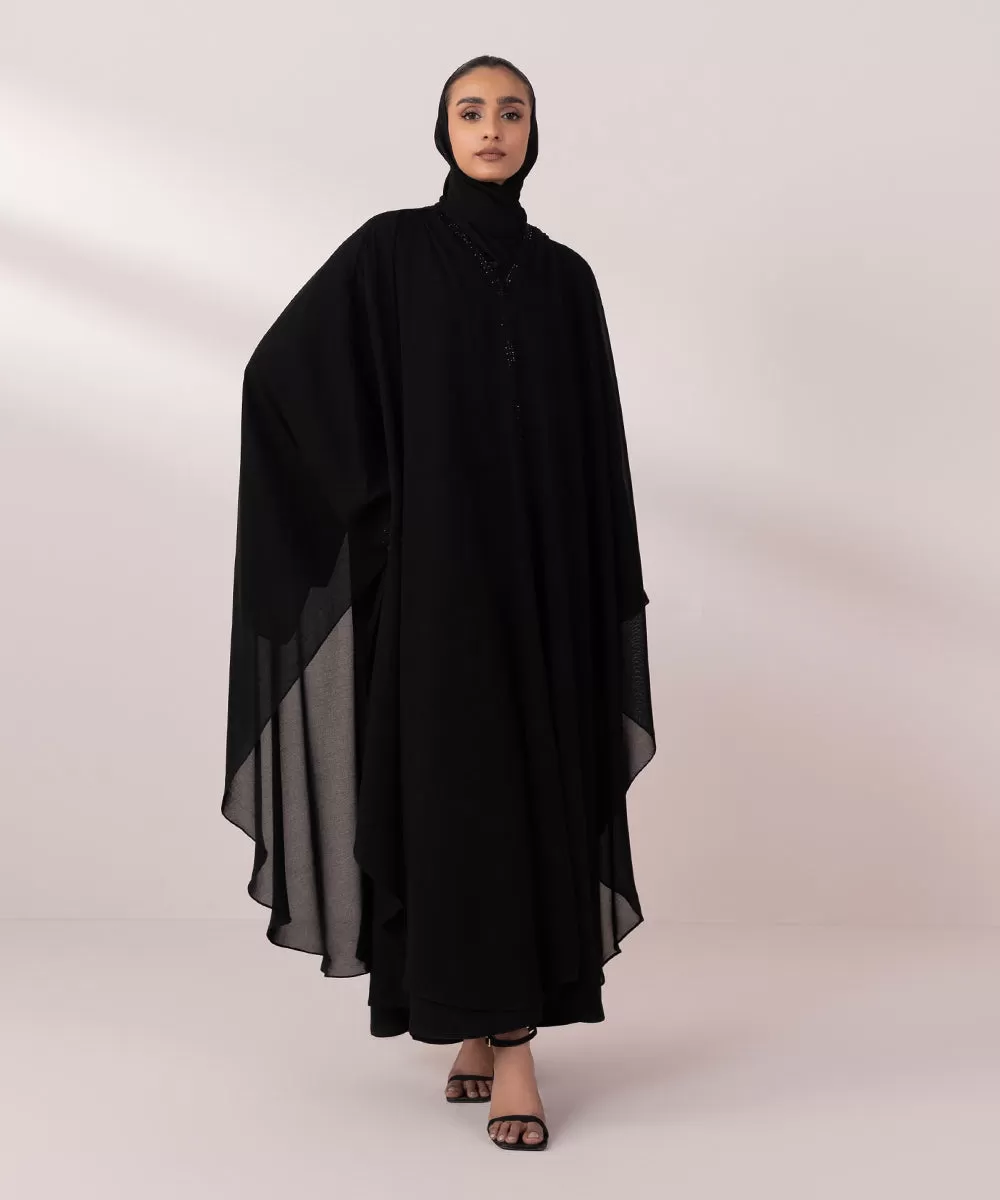 Poncho Abaya Set