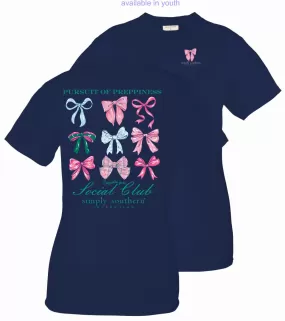 'Pursuit of Preppiness' Hair Bow Short Sleeve Tee by Simply Southern