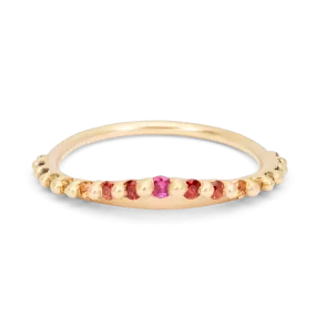 Rainbow Beatrix Petal Ring - Made to Order