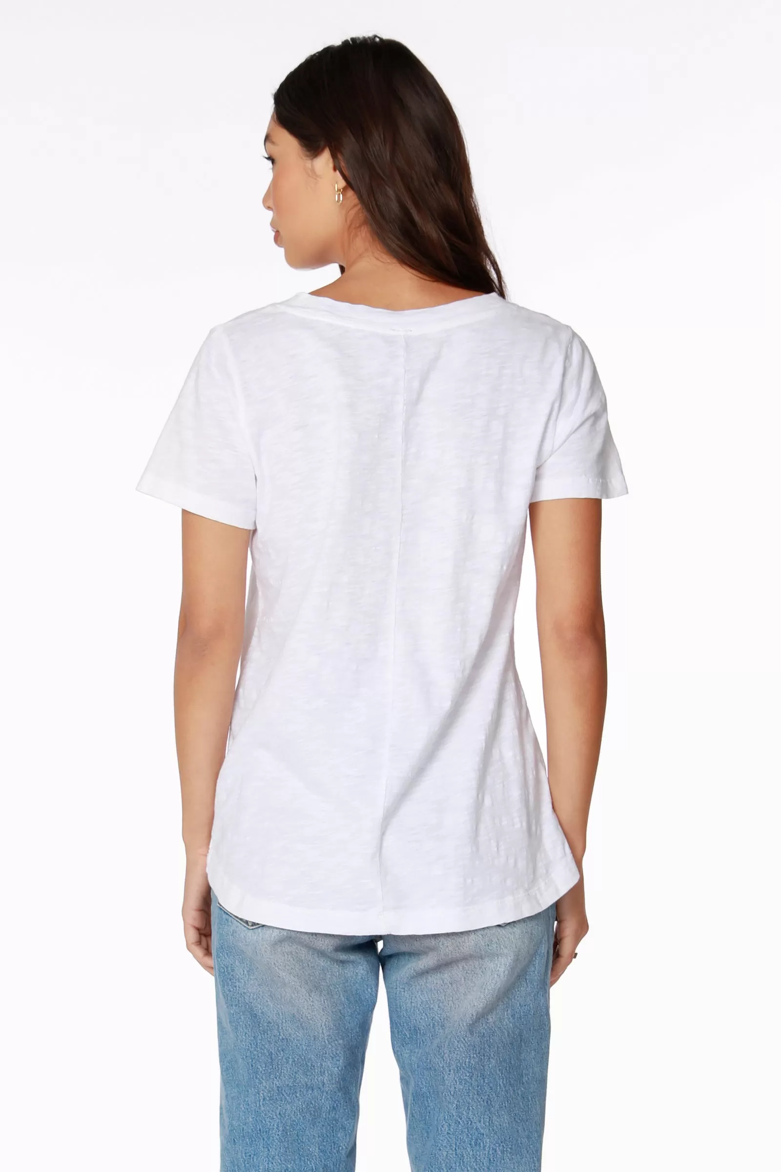 RAW EDGE SHOULDER SEAM TEE