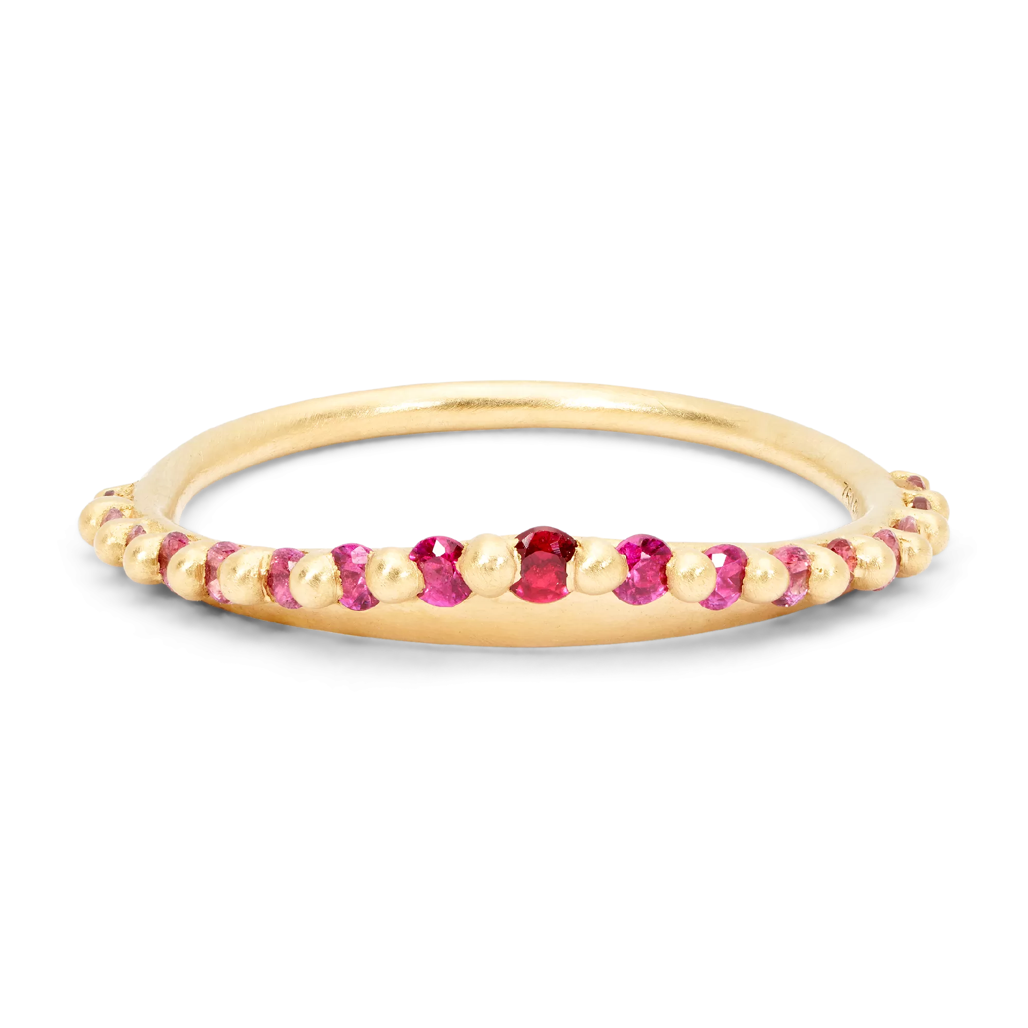 Ruby Pink Fade Beatrix Petal Ring - Size 6.5 - 11444