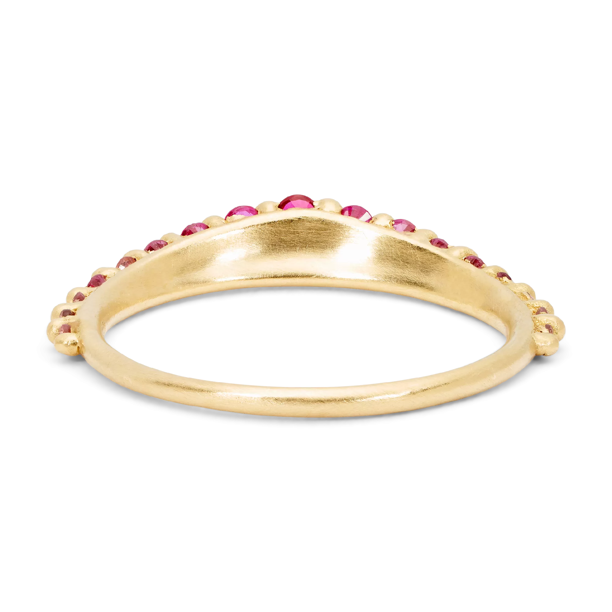 Ruby Pink Fade Beatrix Petal Ring - Size 6.5 - 11444