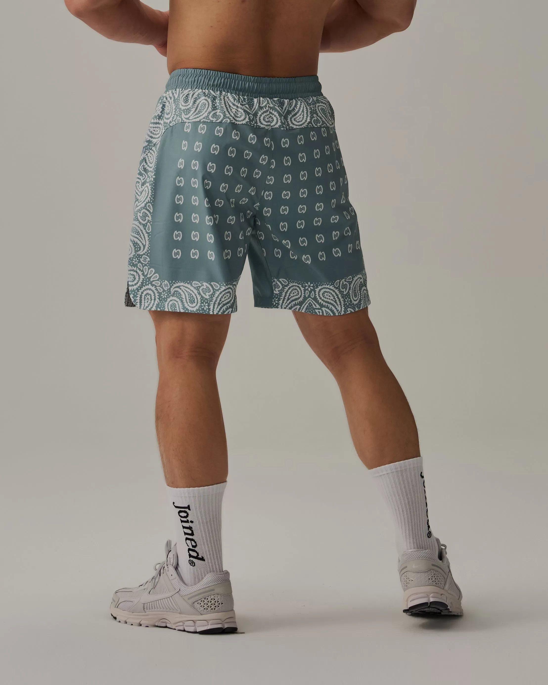 Side Slit Stretch Amoeba Shorts