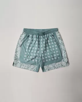 Side Slit Stretch Amoeba Shorts