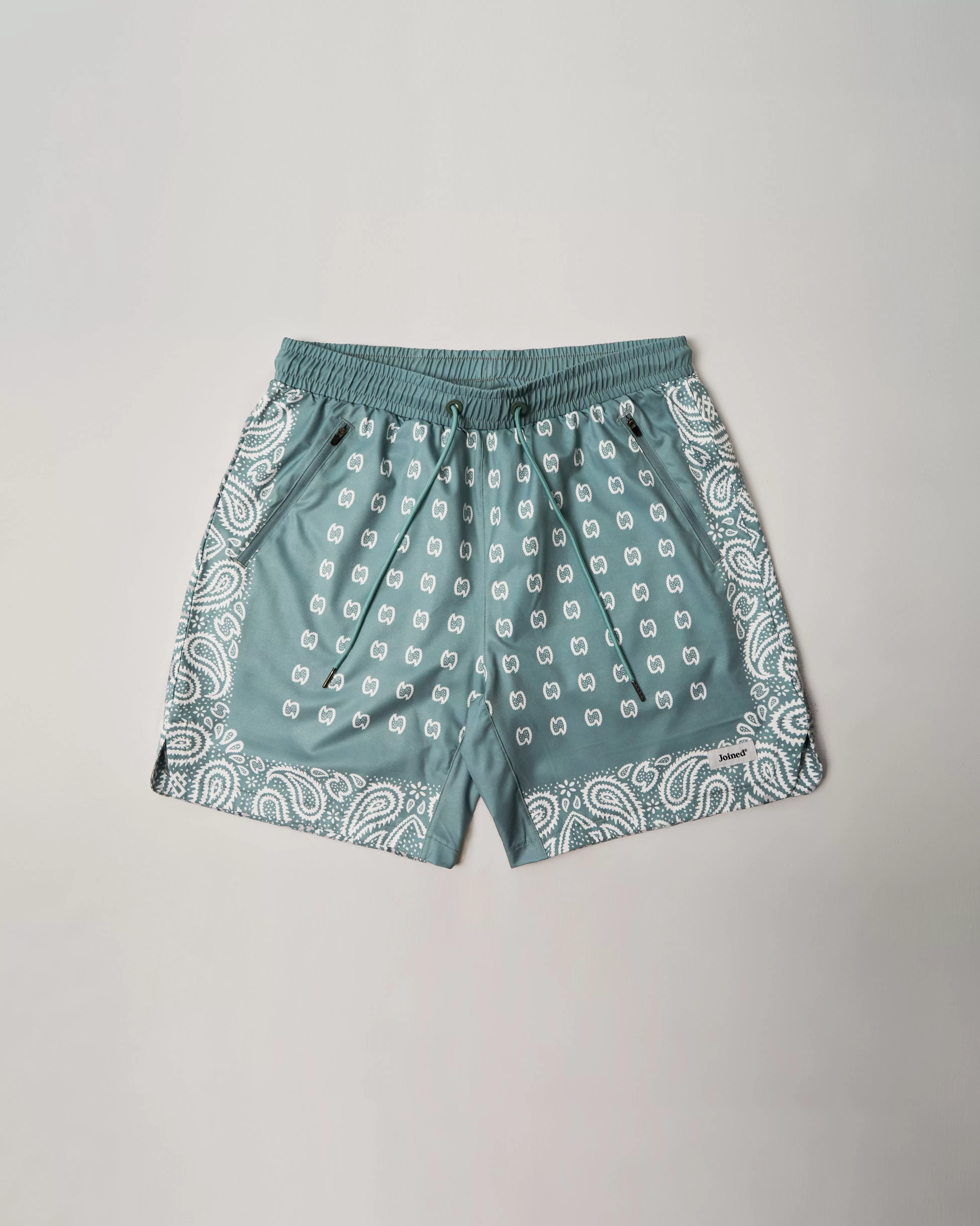 Side Slit Stretch Amoeba Shorts