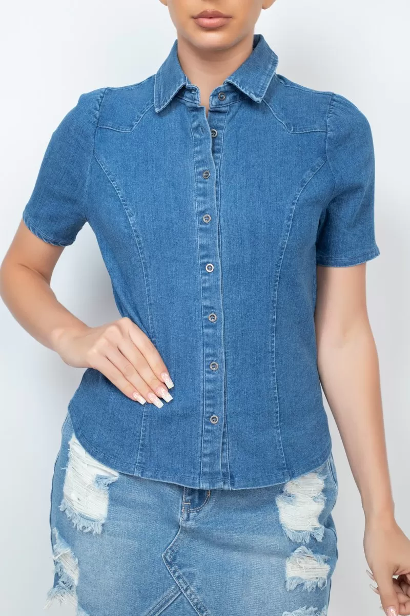 Simple & Chic Denim Top