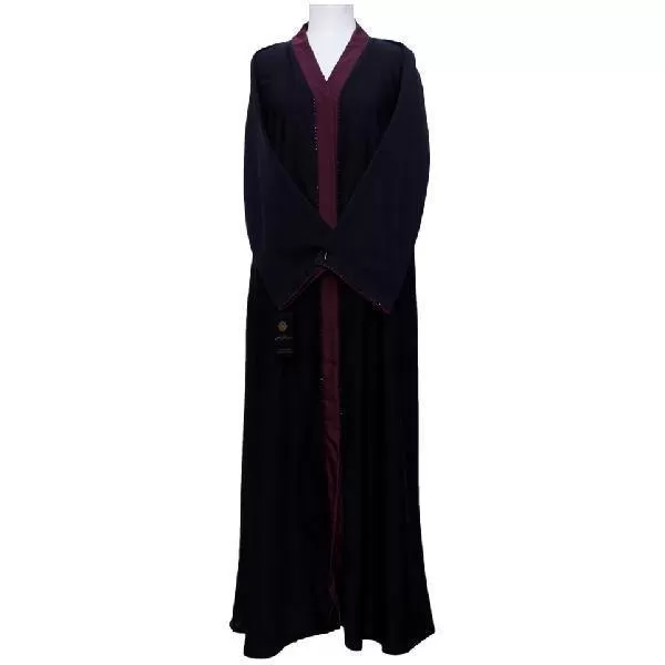 Simple Plain Front Open Abaya