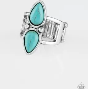 Simply Saharan - Blue Paparazzi Ring