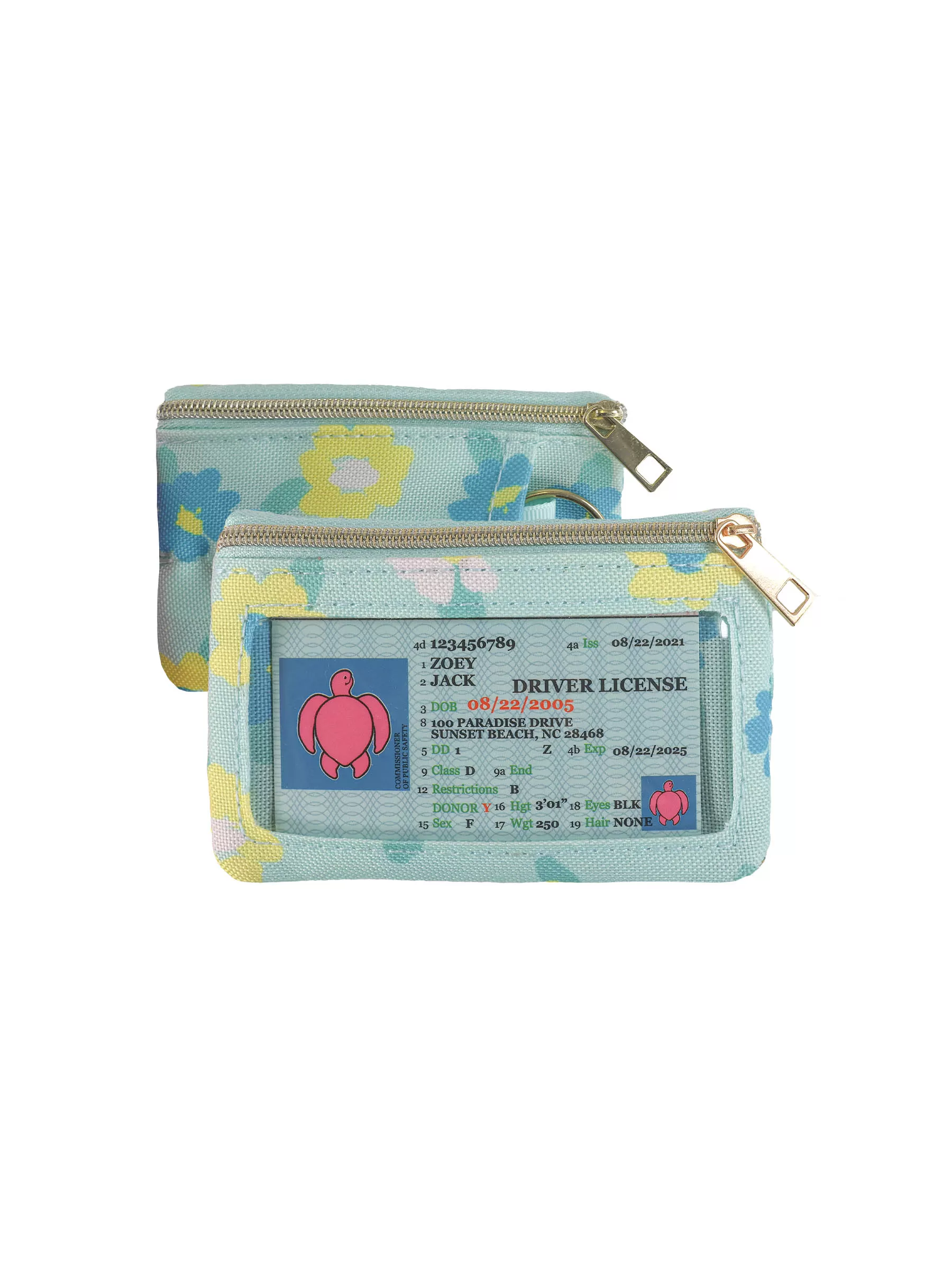 Simply Southern Patterned Zip Wallet with Keyring - Stylish Organization on the Go