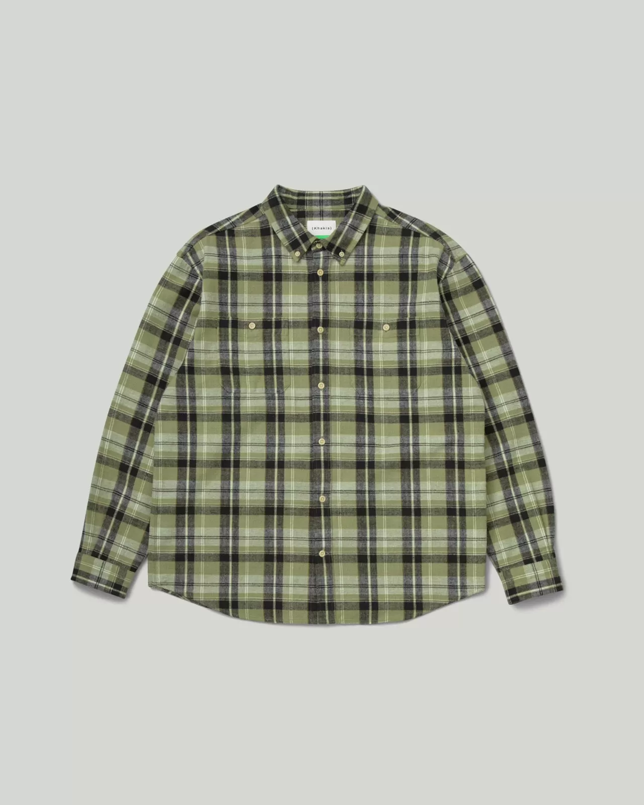 Slub Flannel Shirt Sage