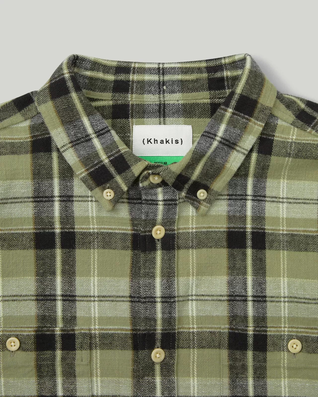 Slub Flannel Shirt Sage