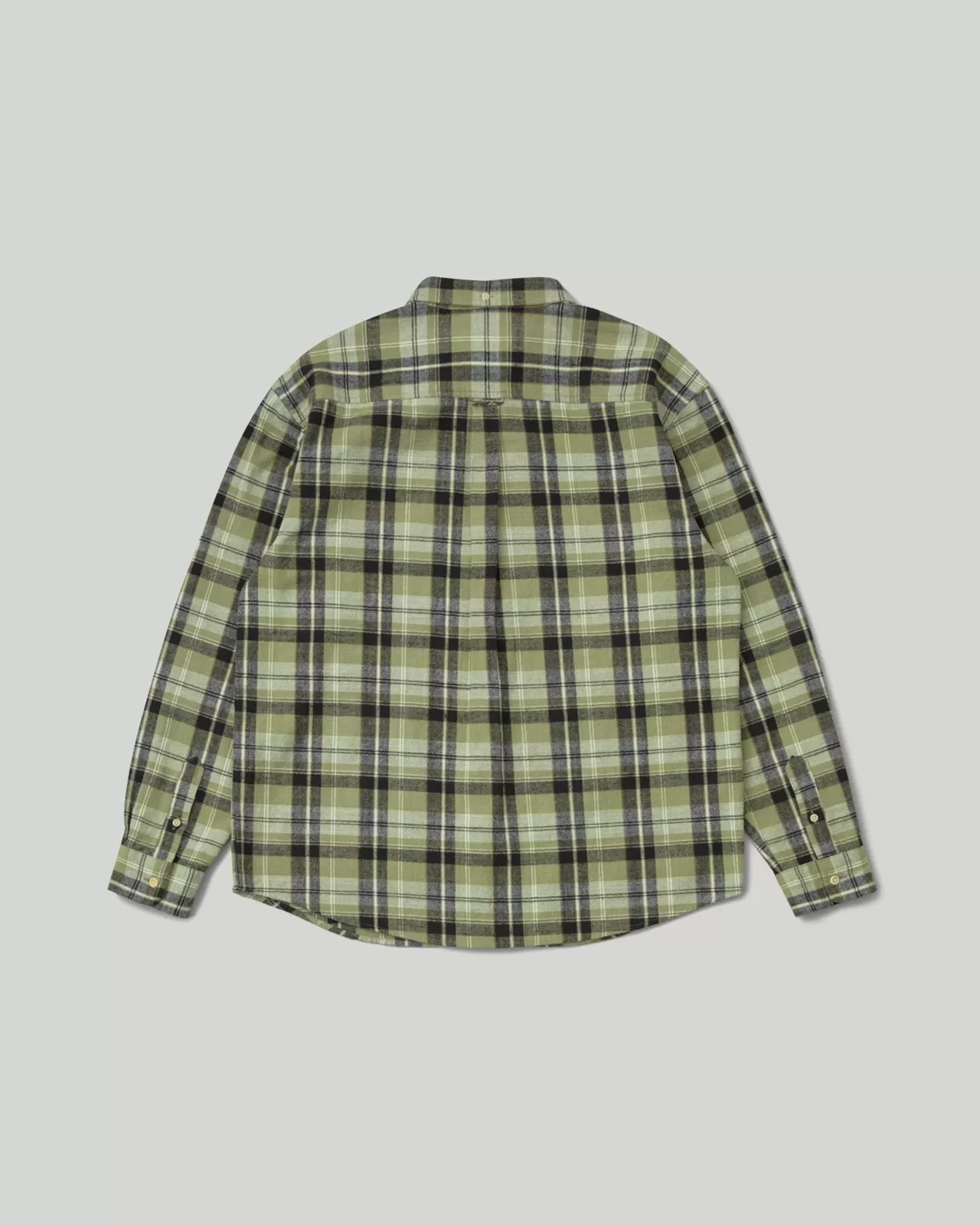 Slub Flannel Shirt Sage