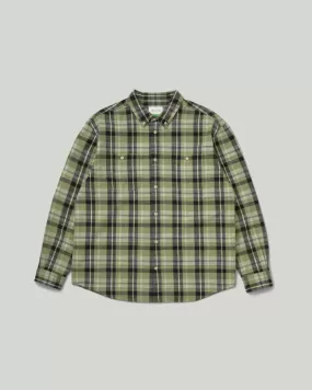 Slub Flannel Shirt Sage