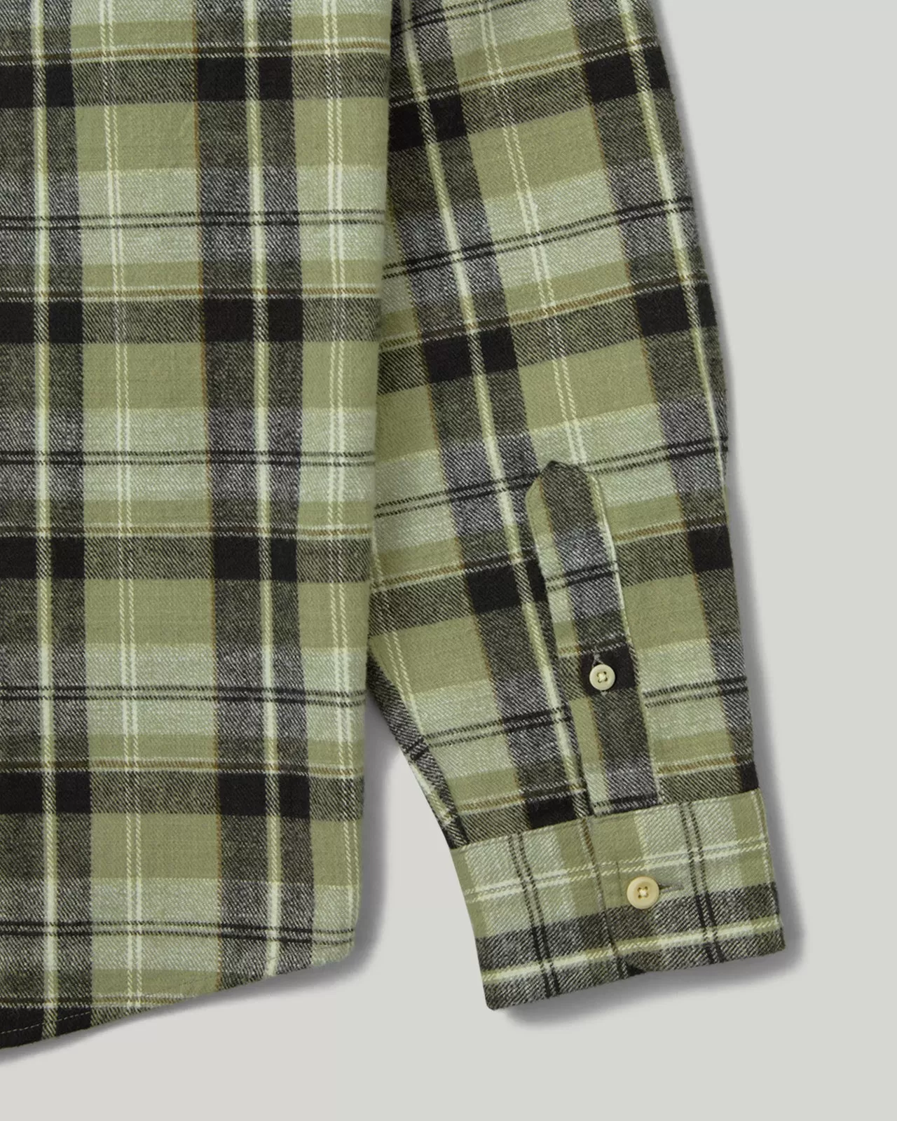 Slub Flannel Shirt Sage