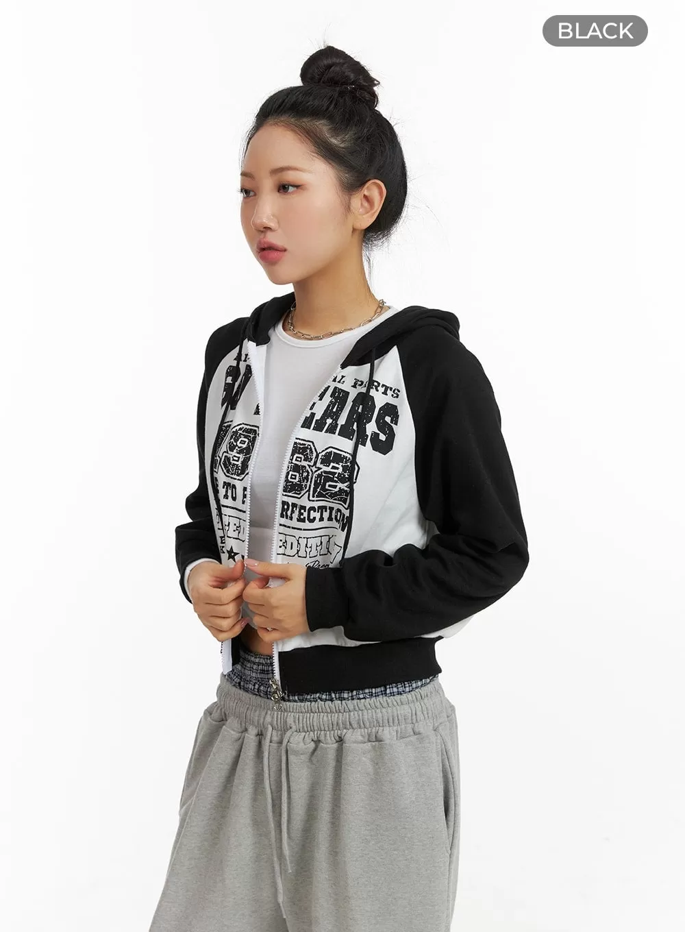 Sporty Chic Varsity Hoodie Jacket CM408