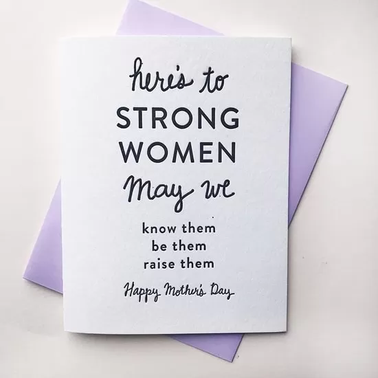 Strong Women Mother's Day Greeting Card