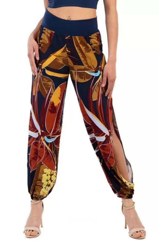 Summer Print Gathered Tango Pants