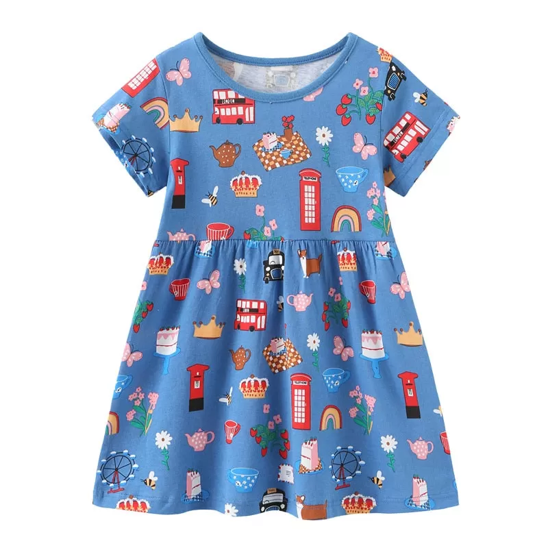 Sunny Cartoon Delight Girls Top