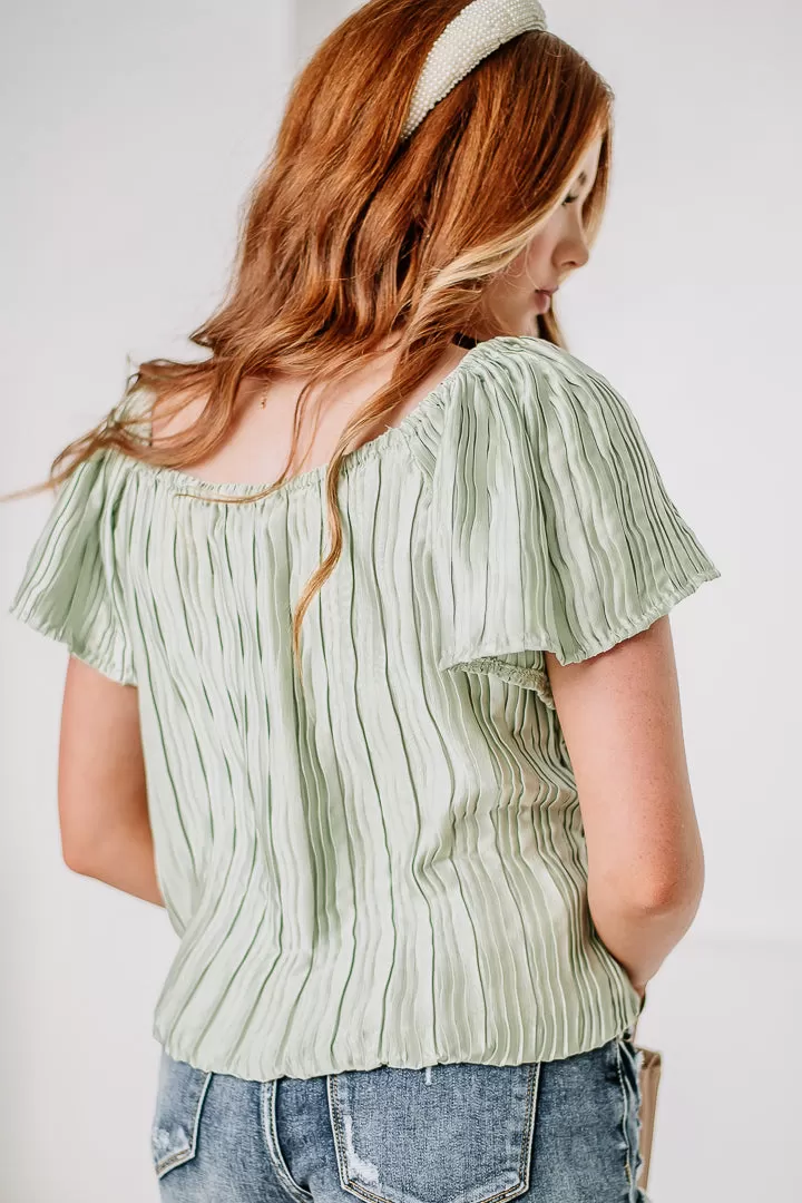 Sunny Days Ahead Silky Top | Green