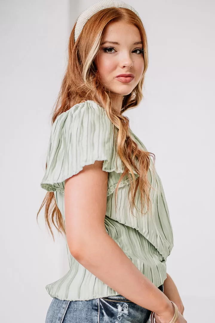 Sunny Days Ahead Silky Top | Green