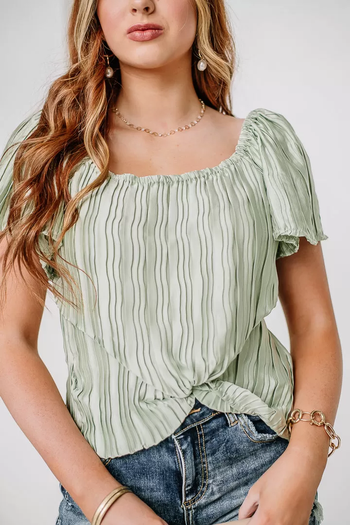 Sunny Days Ahead Silky Top | Green