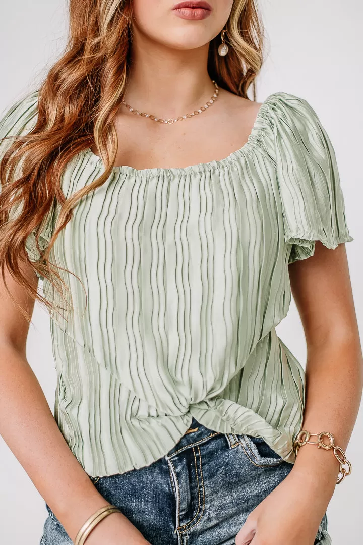 Sunny Days Ahead Silky Top | Green