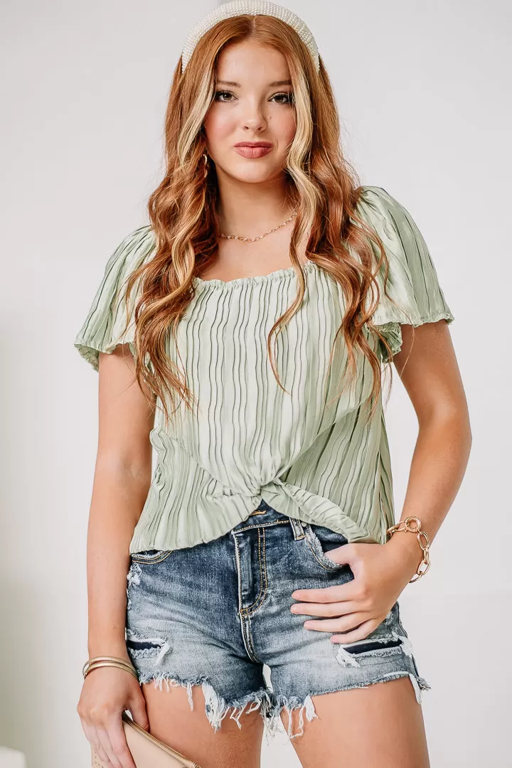 Sunny Days Ahead Silky Top | Green